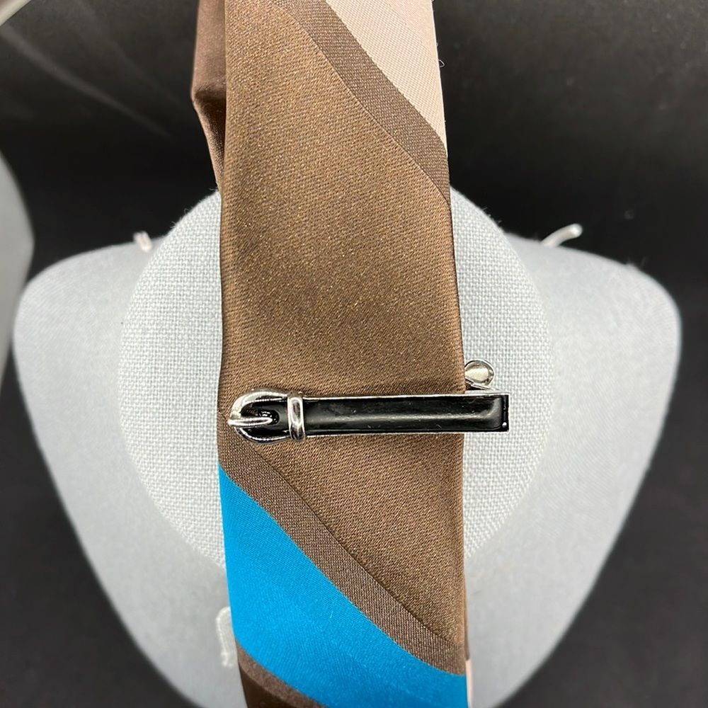 Rare Vintage Swank men’s belt enamel clip tie bar